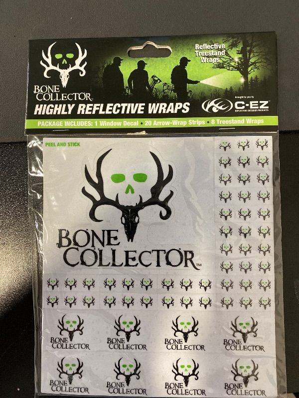 Photo 1 of 2pk C-EZ Reflective Wraps (Bone Collector Edition), Black