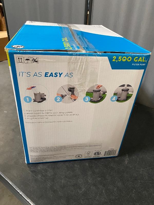 View 3 of Bestway 2,500 GPH Above Ground Swimming Pool Cartridge Filter Pump