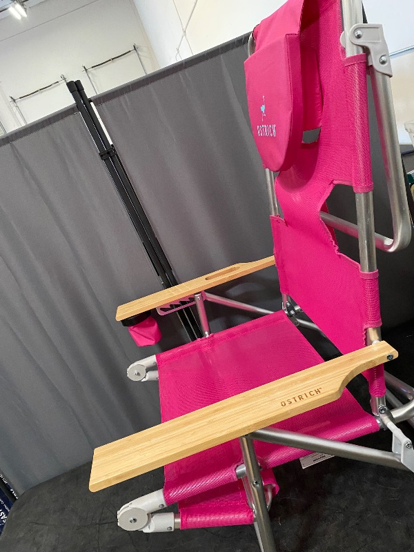 Photo 1 of Ostrich Original 3N1 Lightweight Beach Lounge Chair with Footrest, Pink