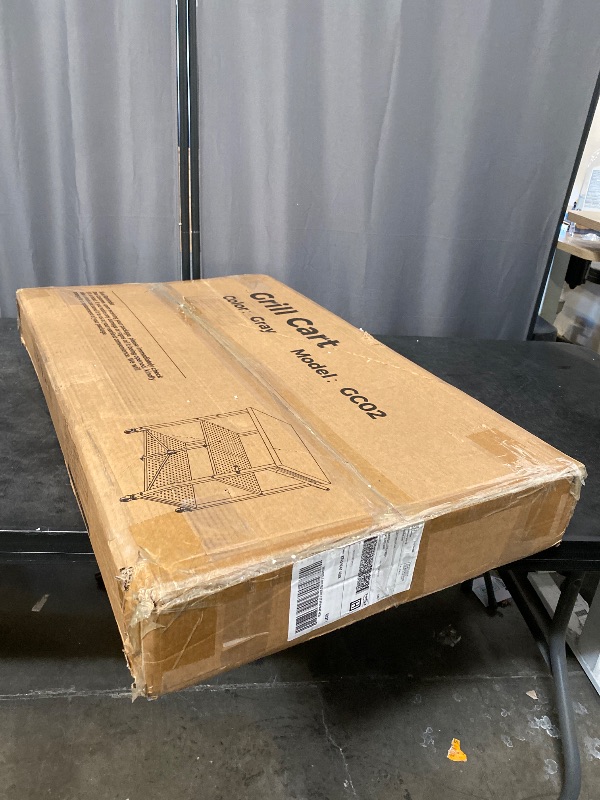 Photo 1 of 3-Tier Folding Outdoor Grill Table Cart Only