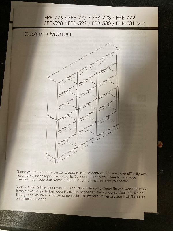 Photo 1 of 71" Triple Wide Bookshelf, 6 Tier Bookshelf, Large Arch Bookcase
