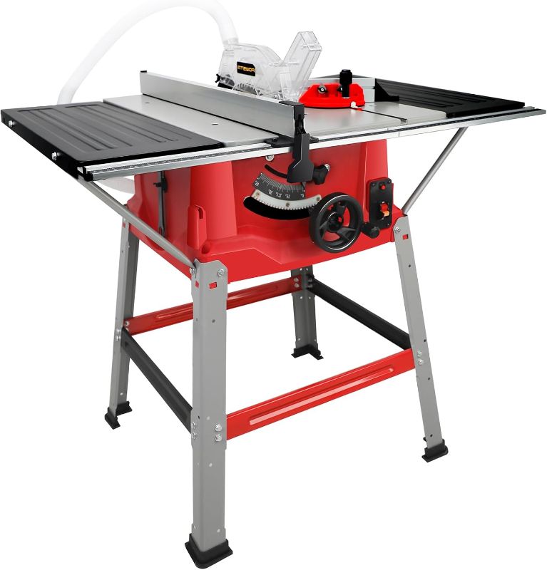 Photo 1 of Table Saw with Stand 10-Inch,15A 5000 RPM Portable Jobsite Table Saw