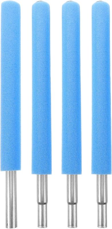 Photo 1 of Replacement Trampoline Poles for Trampoline Net with Four Sections Steel Tube and Foam Cover Heavy Duty Sturdy Poles for Upgrading and Enhanced Stability