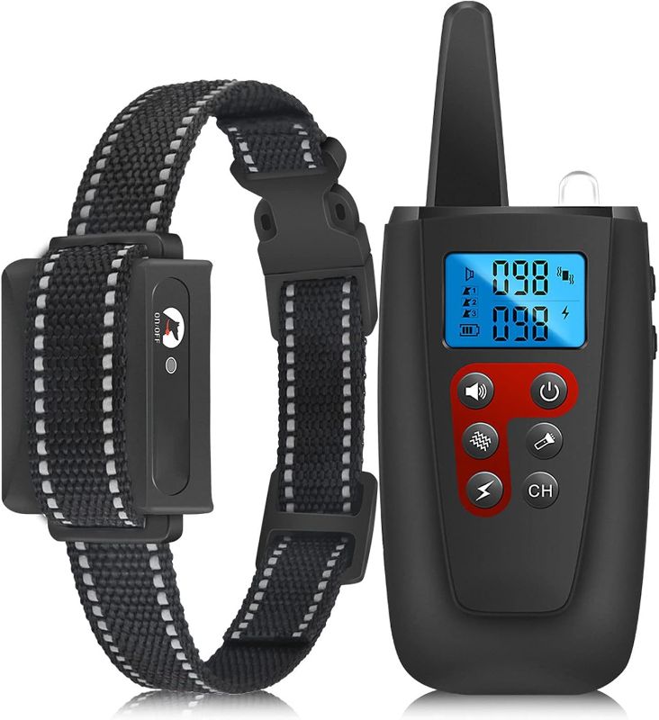 Photo 1 of Anti-Barking Collar Rechargeable Waterproof Dog Training Collar with Remote Anti-Barking Device