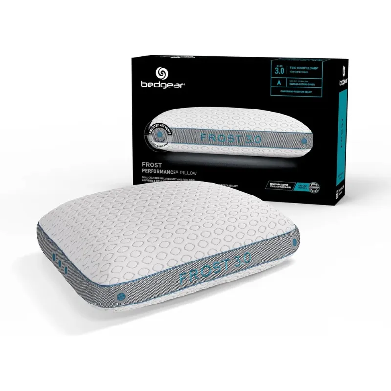 Photo 1 of Bedgear Frost Performance Cooling Pillow - Medium Firm Pillow for Hot Sleepers - High Loft