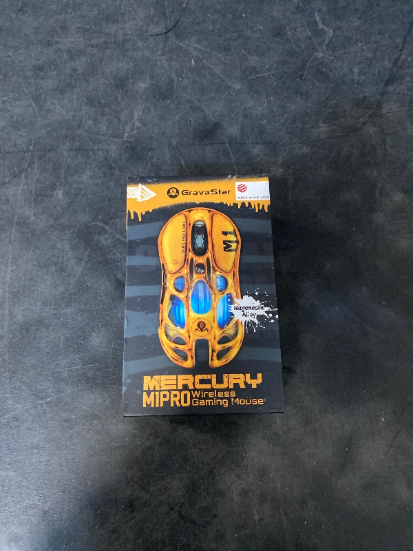 Photo 1 of GravaStar Mercury M1 Pro Gaming Mouse, Hand-Finished Battle-Worn Finish