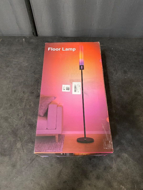 View 3 of MILENTII RGB+CCT Smart LED Floor Lamp 2200K-6500K LED Standing Lamp Corner Light, APP/AI Design/Music SyncLED Lights, Compatible with Google and Alexa, Living Room Bedroom Home Décor