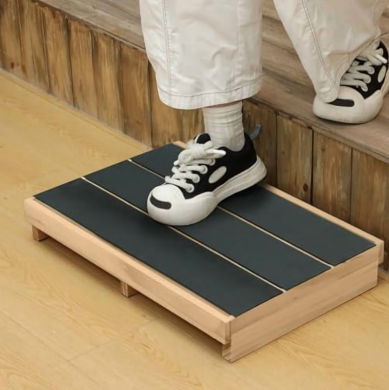 Photo 1 of CroBlissful 3.5" Wooden Platform Step Stool,24" Platform with Non Slip Rubber Stepping Surface for Adults & Elderly Bed Steps Wooden Mobility Stepping Stools for Bedroom, Bathroom, Kitchen, Garden