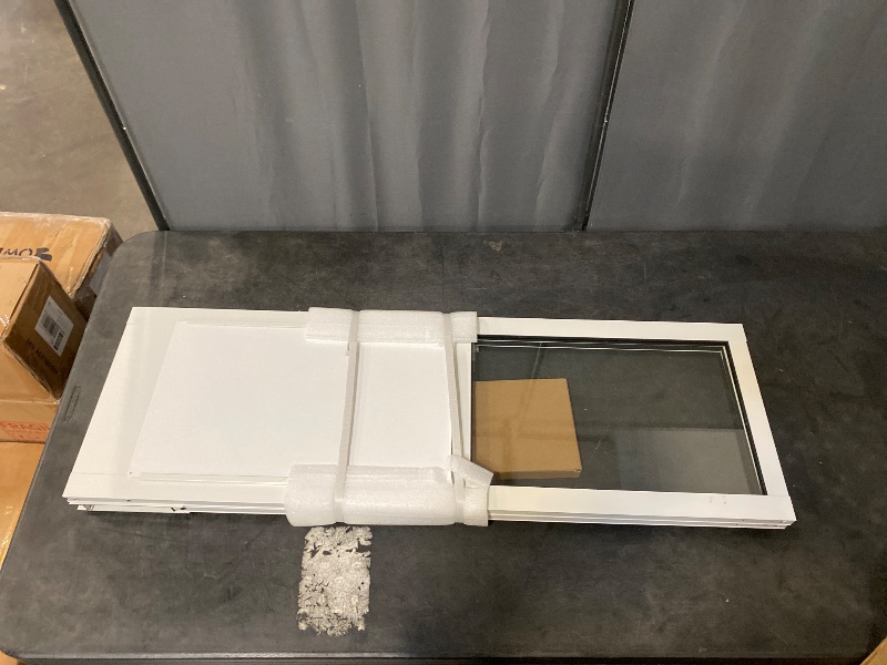 View 2 of YGNNJY Sliding Glass Pet Door, Large Dogs to 75 lbs, White