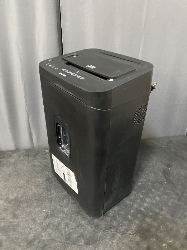 View 2 of Staples 150-Sheet Micro-Cut Paper Shredder, Autofeed, Anti-Jam, Black