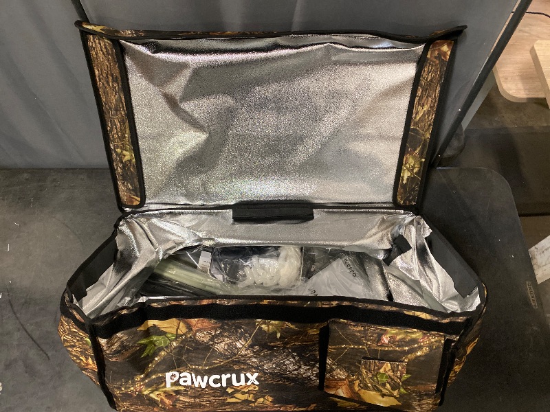 View 2 of Weatherproof Heated Cat House for Outdoor in Winter, Heated Cat Bed Kitty Shelter with Cat Heating Pad, Insulated & Safe Escape Door, Warm House for Outside Stray Cat (Leaf Color, 16"x28"x19")