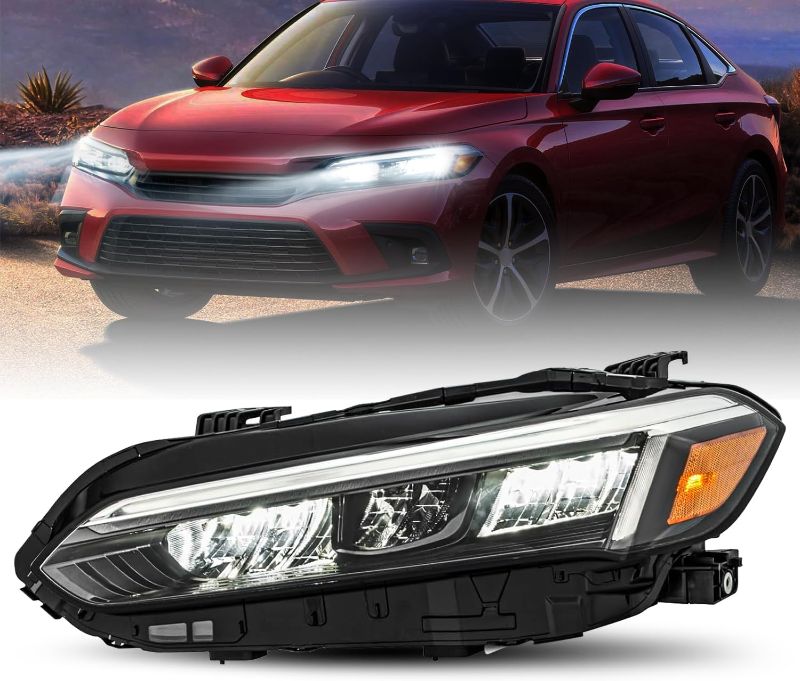 Photo 1 of YEWISE LED RightSide Headlights Assembly Fit for 2022-2025 HONDA CIVIC