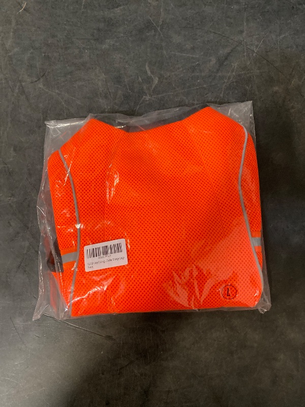 View 2 of Size Large SGODA Dog Cooling Vest Jacket for Dogs, Orange, Large, Nylon Material