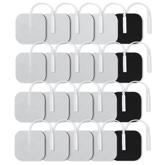 Photo 1 of TENS Unit Replacement Pads 20 Pack 2mm Electrode Patches for Electrotherapy, Reusable Self-Adhesive Electrodes Pads
