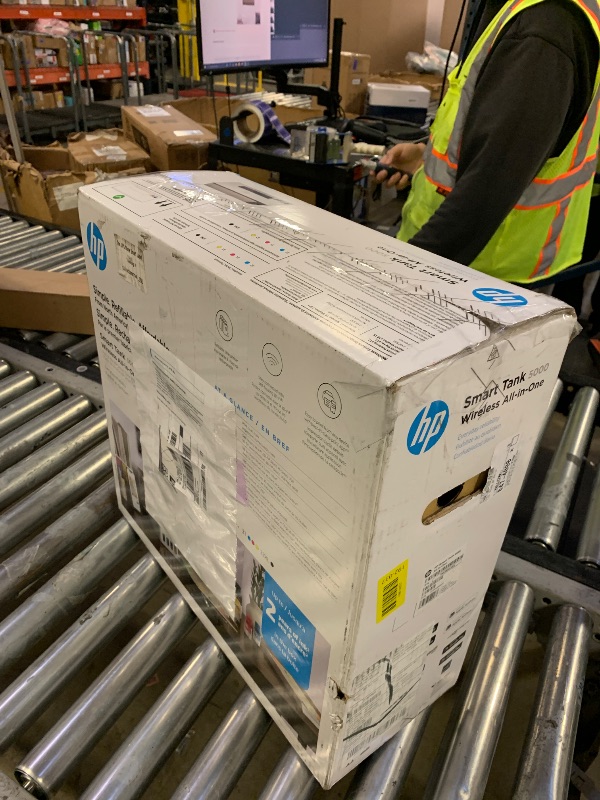 Photo 1 of HP Smart Tank 5000 Wireless All-in-One Ink Tank Printer, Scanner, Copier with 2 Years of Ink Included, Best-for-Home, Cartridge-Free, Refillable and AI-Enabled. (5D1B6A)