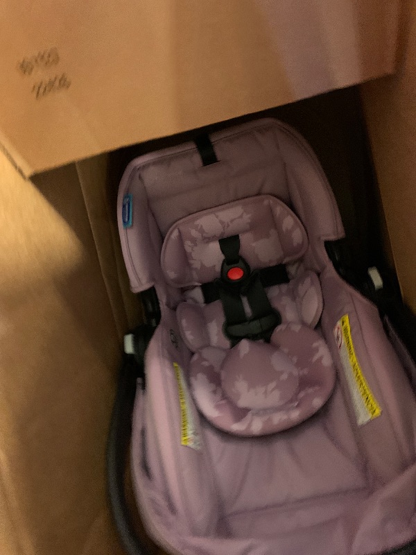 Photo 1 of Graco SnugRide Lite LX Infant Car Seat, Lightweight Rear-Facing Seat for Babies 4–30 lb, 4-Position Adjustable Base, Latch Installation & ProtectPlus Engineered, Lilac Mod