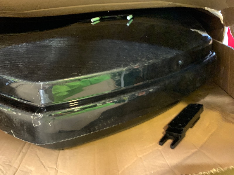 Photo 1 of Rooftop Cargo Box Carrier, 19.4 Cu ft Hard Shell Rooftop Cargo Carrier - Dual-Side Opening, Universal Car/SUV Fit, Waterproof ABS Material, 165Lbs Capacity w/Secure Straps & Keys