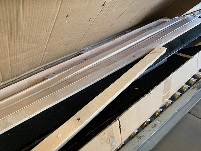 Photo 1 of Avenco Queen Bed Frame, Upholstered Platform Bed Frame with Adjustable Headboard, Wood Slat Support, Easy Assembly, No Box Spring Needed, Beige