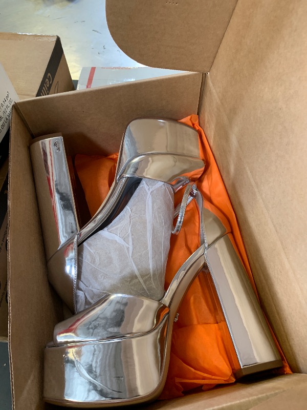 Photo 1 of Sam Edelman Women's Kori Platform Sandal, Soft Silver, 8