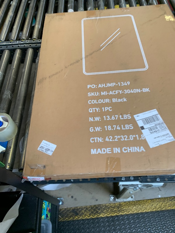 Photo 1 of Backlit Mirror for Bathroom,36"x24" Backlit LED Bathroom Mirror Wall Mounted with Anti-Fog,Stepless Dimmable,3 Color Lights,High Lumen, UL Listed,Tempered Glass