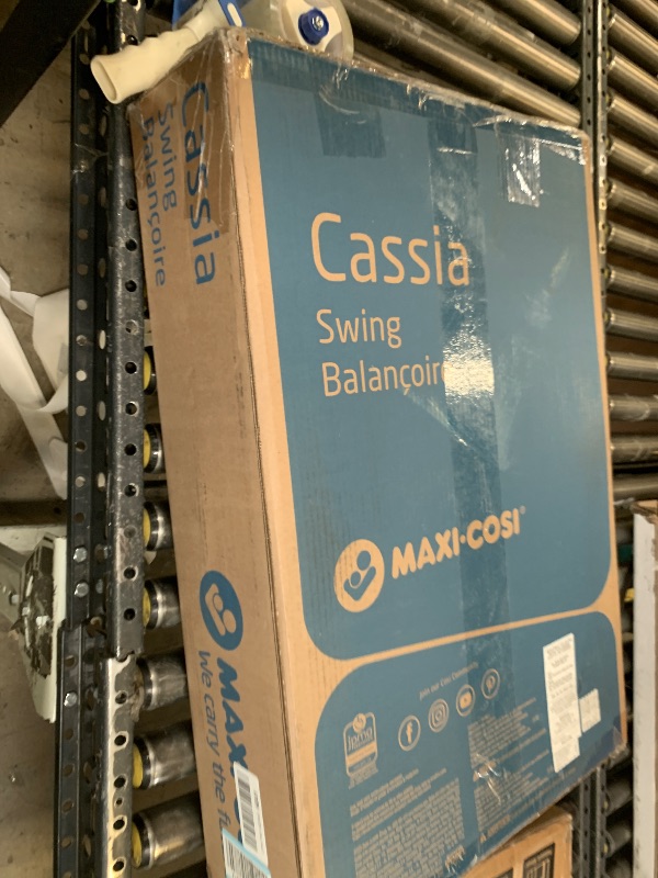 Photo 1 of Maxi-Cosi Cassia Smart Baby Swing for Infants, Portable, Foldable Infant Swing with Music, 360 Rotation, 5 Speeds, 12 Melodies, EcoCare Fabric, Auto Motion Sensor, 2 Reclines, Classic Oat