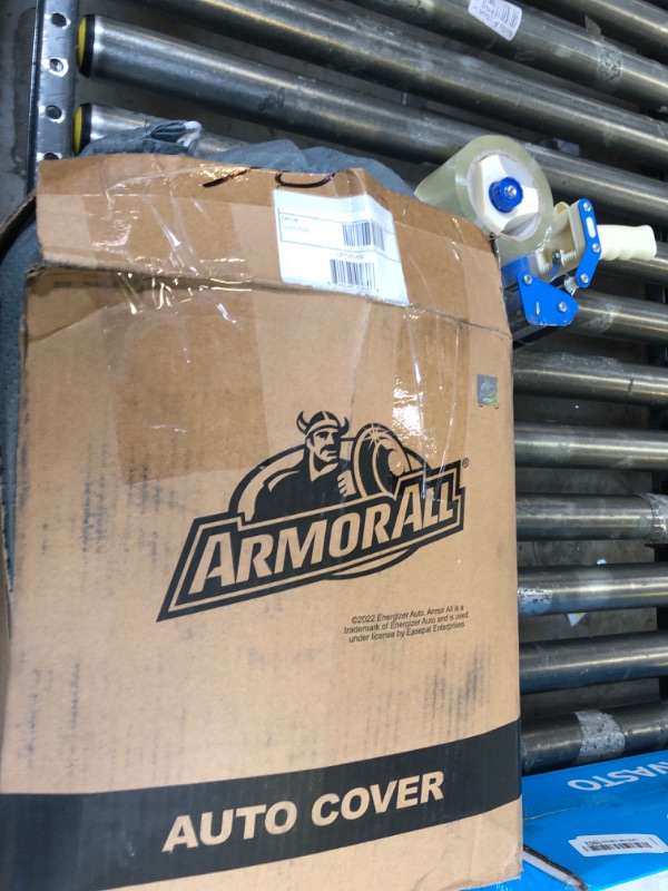 Photo 1 of Armor All Heavy Duty Premium All-Weather Car Cover by Season Guard; Max Protection from Sun Rain Wind & Snow for Cars or Sedans from 158" to 175" Total Length; Indoor & Outdoor Use, Grey (1270115SG)