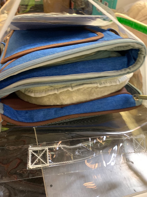View 3 of Mr. Peanut's Gold Series Standard Size Airline Compliant Expandable Pet Carrier V3.0 (Deja Blue)