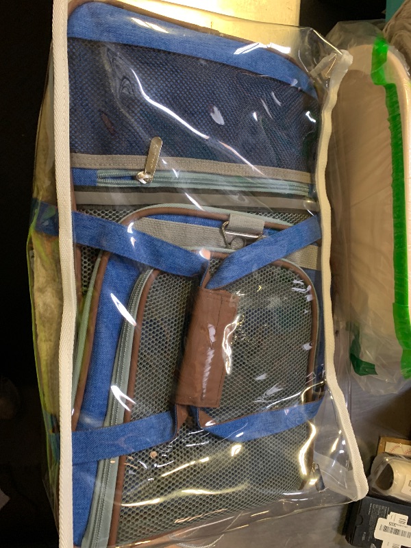 View 4 of Mr. Peanut's Gold Series Standard Size Airline Compliant Expandable Pet Carrier V3.0 (Deja Blue)