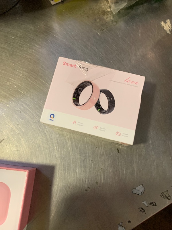 Photo 1 of Sqrutri Ceramic Pink Smart Ring for Women & Men, Health Tracker, Pink 7