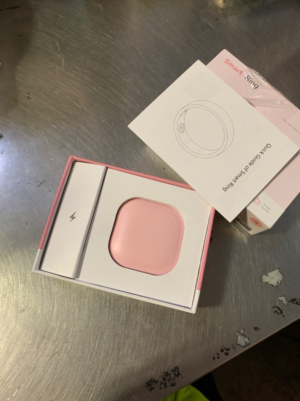 Photo 1 of Sqrutri Ceramic Pink Smart Ring for Women & Men, Health Tracker, Pink 7