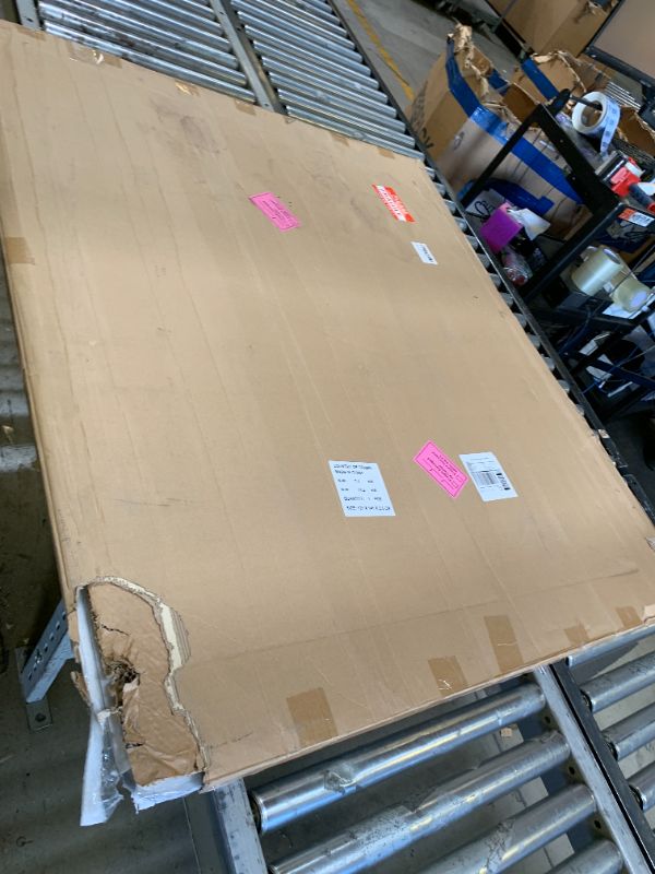 Photo 1 of [Tempered Glass] 46" x 55" Glass Office Chair Mat for Carpet