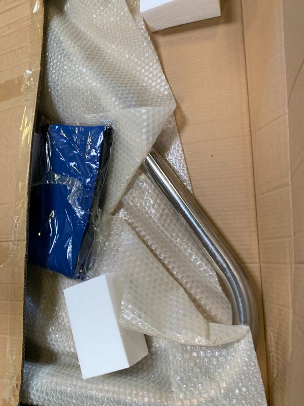 Photo 1 of 39x32 Inground Pool Rail w/Cover, 304SS Pool Handrail for Swimming Pool