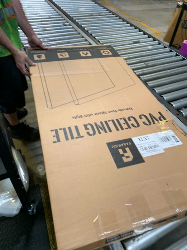 Photo 1 of Art3d 10-Pack Smooth Drop Ceiling Tile 2ft x 4ft - Fire-Rated, Waterproof, Reusable - Premium PVC, No Sag and Breakage - Cover 80 Sq. Ft, White