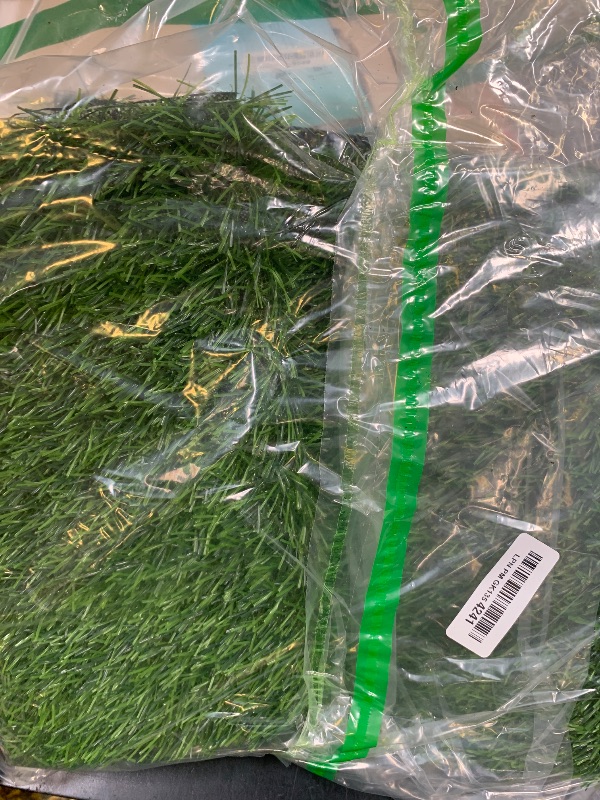 Photo 1 of Kesfey 12 x 72 Inch Artificial Faux Grass Table Runner Green for Golf Decor