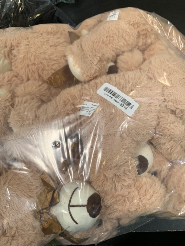 Photo 1 of LELELONG 12 Pack Teddy Bears Bulk 13.5 inch Small Teddy Bear Stuffed Bears for Baby Shower Centerpiece Decorations for Christmas Valentine's Mother's Day for Kids or Adults (12 Light Brown)