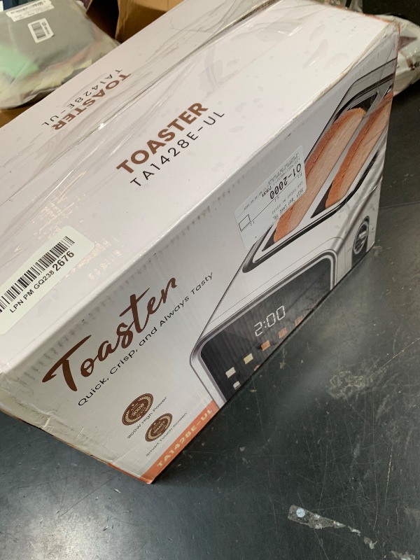 Photo 1 of 2 Slice Toaster with Touch Screen, 1.5" Wide Slot for Bagels, Smart Digital