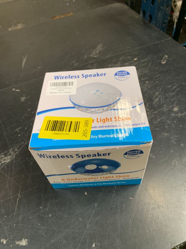 Photo 1 of Blufree Floating Pool Speakers with Colorful Lights, IP68 Waterproof Bluetooth Speaker for Pool, Crystal Clear Sound Hot Tub Speaker for Pool, Spa and Outdoor
