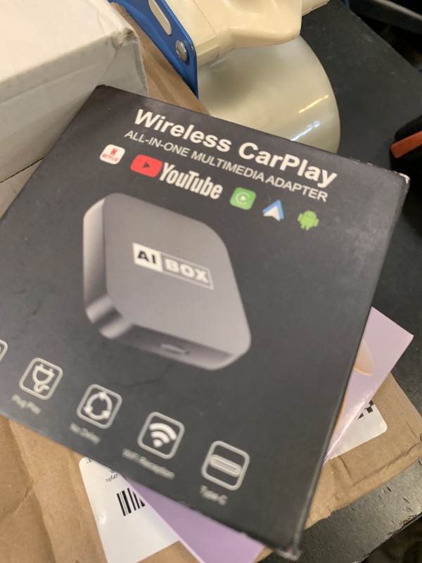Photo 1 of Wireless CarPlay Adapter, Car Adapter with Netflix Fast Car Video Plug & Play, Easy Setup, Supports Netflix/YouTube/TF Card Streaming Equalizers and More for OEM Wired CarPlay/Android Auto Cars
