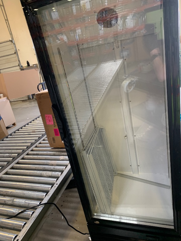 Photo 1 of Velieta Commercial Beverage Refrigerator, 24.5 Inch 15 Cu. Ft. Drink Fridge, Display Refrigerator with Glass Door, Commercial Display Fridge with 4 Adjustable Shelves, for Shops, Restaurants, Bars