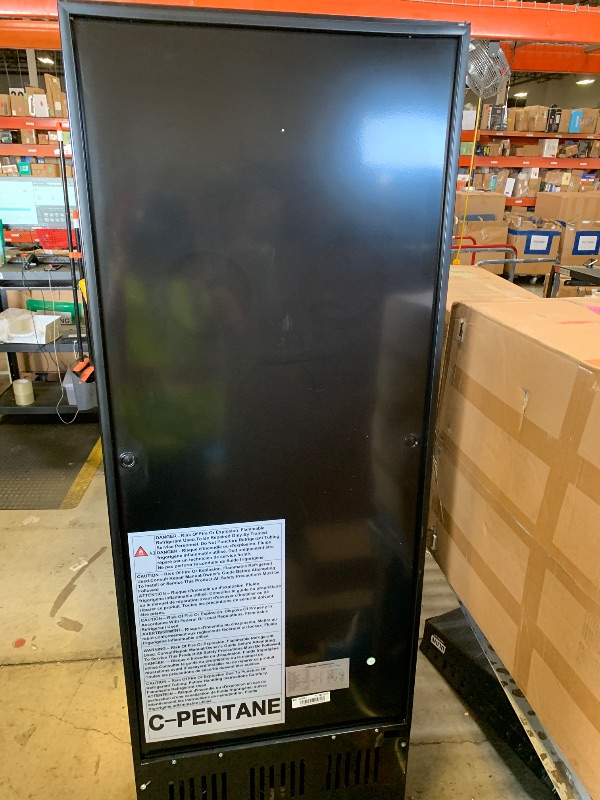 Photo 1 of Velieta Commercial Beverage Refrigerator, 24.5 Inch 15 Cu. Ft. Drink Fridge, Display Refrigerator with Glass Door, Commercial Display Fridge with 4 Adjustable Shelves, for Shops, Restaurants, Bars