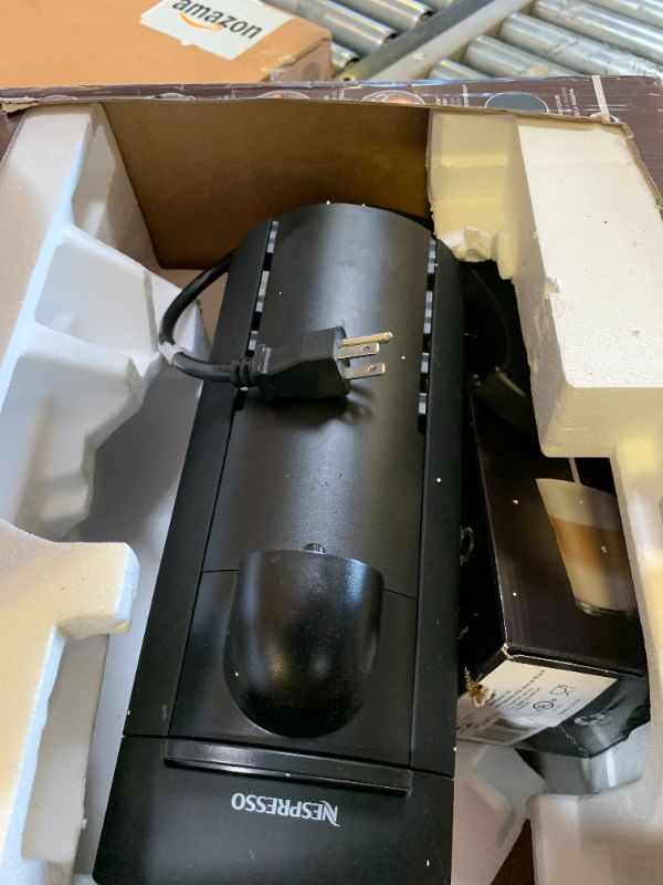 Photo 1 of Nespresso Vertuo Coffee and Espresso Maker by Breville, Matte Black with Aeroccino Milk Frother