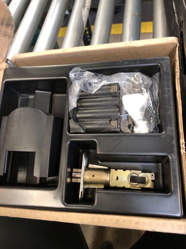 Photo 1 of Schlage Encode Smart WiFi Lock, Lever Handle, Camelot Trim, Satin Nickel