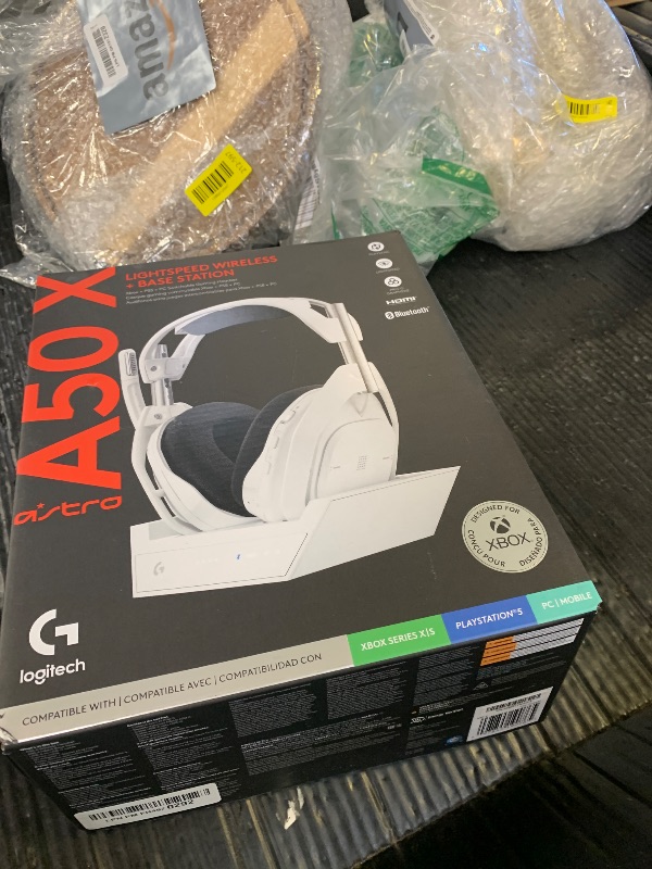 Photo 1 of Logitech G Astro A50 X Multi-Platform Wireless Gaming Headset - White