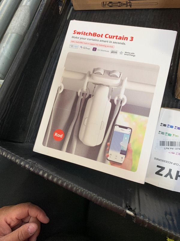 Photo 1 of SwitchBot 2025 Automatic Curtain Opener 3 Rod-Bluetooth Remote Control, WiFi&APP Control, Upgraded High-Performance, Add Hub to Work with Alexa, Google Home, HomeKit via Matter