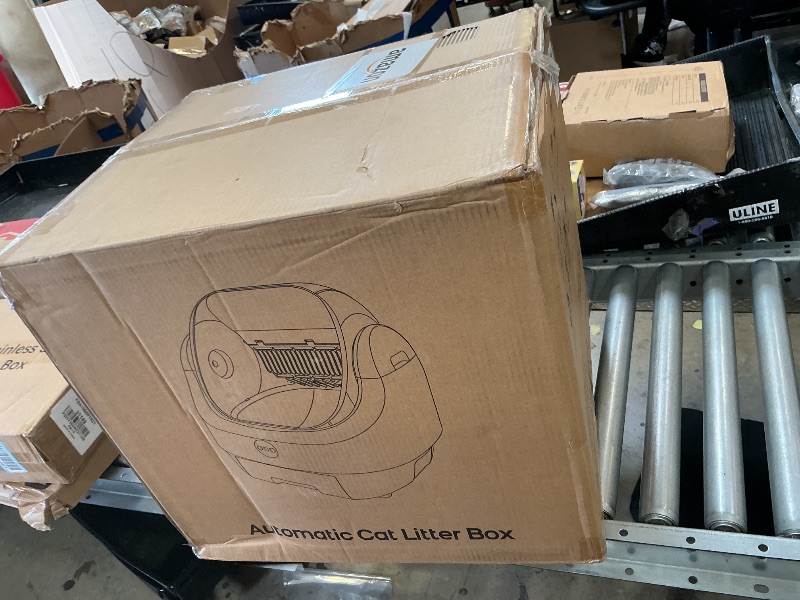 Photo 1 of Open-Top Automatic Litter Box, Odor Control, Ready to Use, Self Cleaning Litter Box, Large Capacity with APP Control and Safety Sensor, Ellenpent, with Trash Bags/Waterproof Mat/Litter Mat