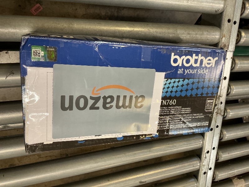 Photo 1 of Brother Genuine TN760 High Yield Black Toner Cartridge, (for use with MFC-L2710DW MFC-L2750DW HL-L2350DW HL-L2370DW HL-L2395DW HL-L2390DW DCP-L2550DW Printers) (Pack of 1)