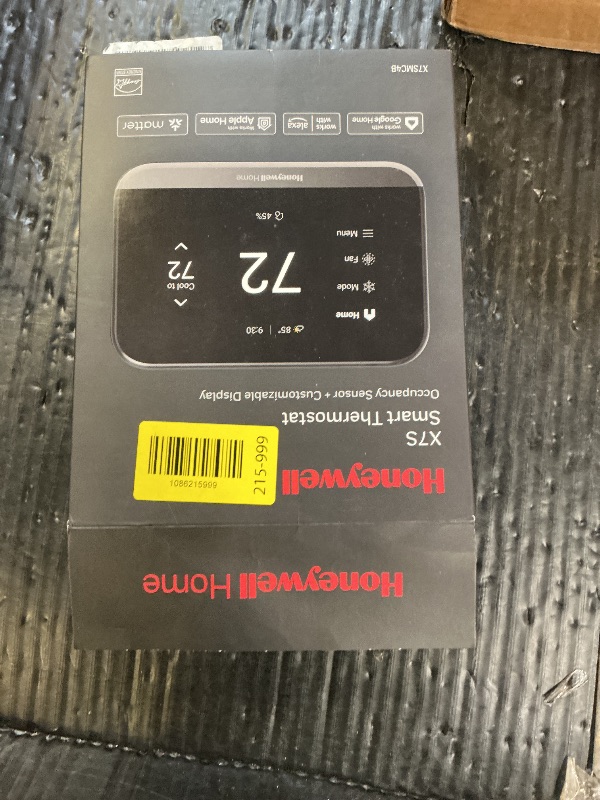 Photo 1 of Honeywell Home X7S Smart Wi-Fi Programmable Thermostat, Black