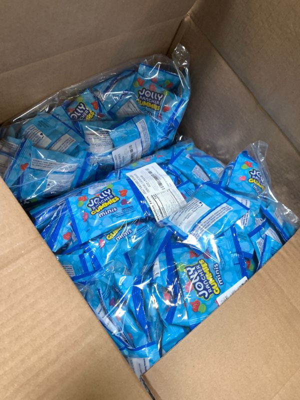 Photo 1 of FOOD IS EXPIRED ********** JollyRanchar Gummies Original Assorted Fruit Flavors Snack Size - Five 4 Pound Bulk Bag, 80 Snack Size Pieces, Soft & Chewy Candy, Individually Wrapped for Easter Hunting, Parties, Snacking & On-the-Go