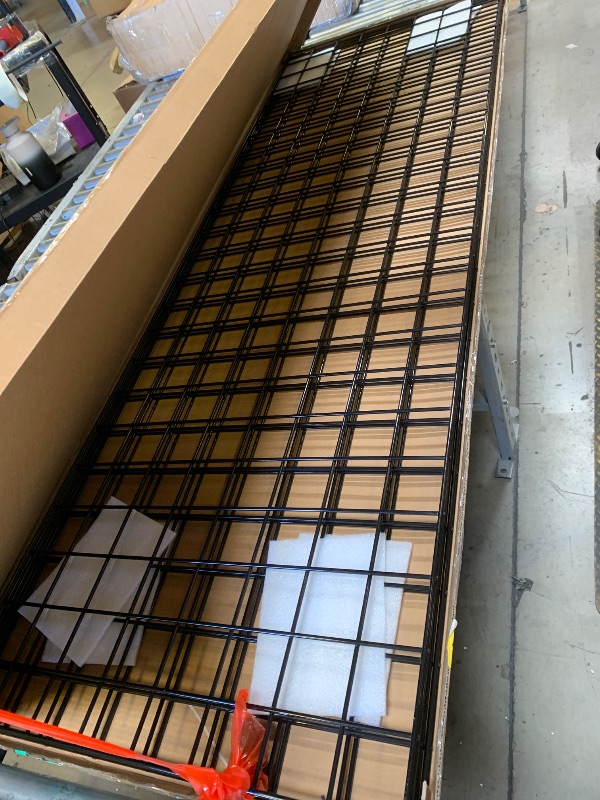 Photo 1 of NEESEEYEE Commercial Grade Gridwall Panels – Z Unit Includes Three 2' X 6' Panels Black Finish Works with All Grid Fixtures and Accessories
