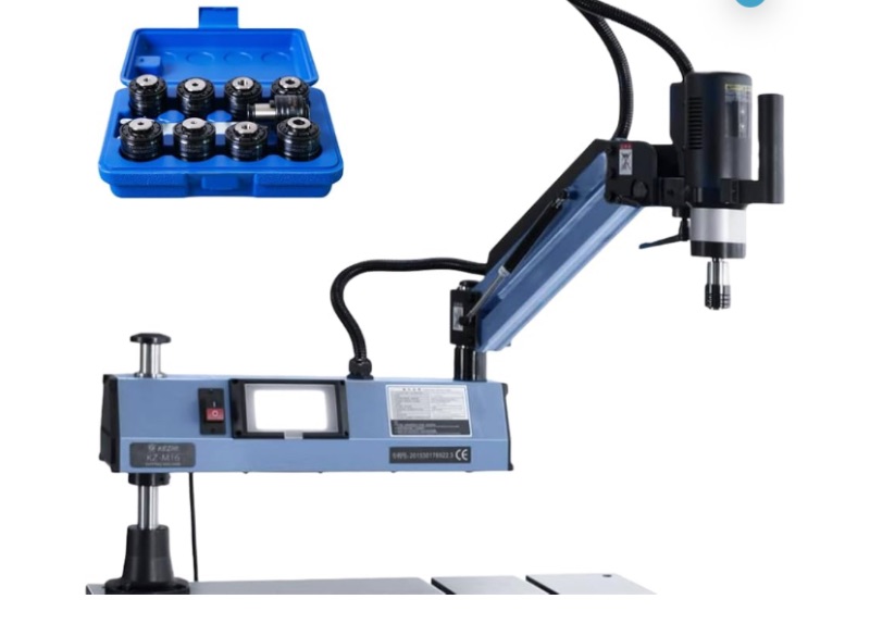 Photo 1 of US Stock M3-M16 Electric Tapping Machine Tapper Tapping Arm Universal 360 Degree 9PCS ANSI Collets Included (factory sealed) 